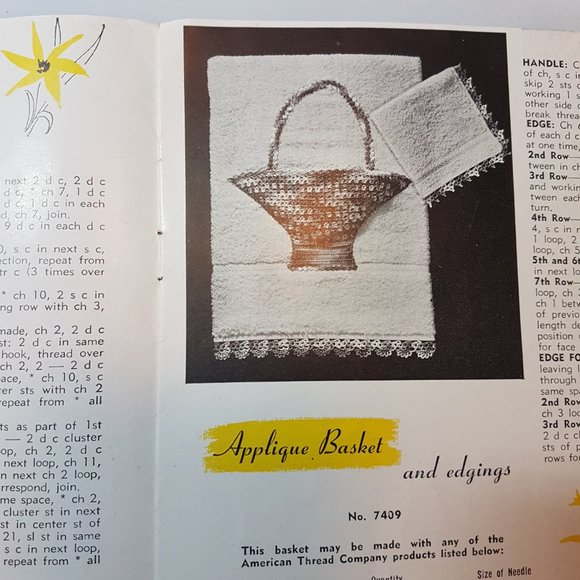 Vintage 1950s AMERICAN THREAD COMPANY Fair & Bazaar Suggestions Star Book No 74 - Picture 7 of 9